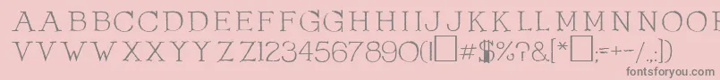 Шрифт OlduvaiRegular – серые шрифты на розовом фоне