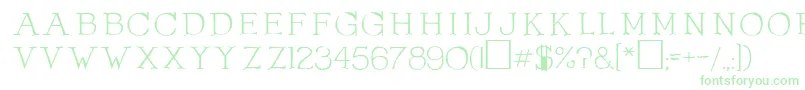 OlduvaiRegular-Schriftart – Grüne Schriften