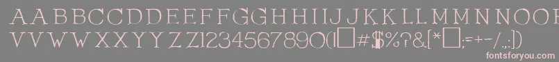 OlduvaiRegular Font – Pink Fonts on Gray Background