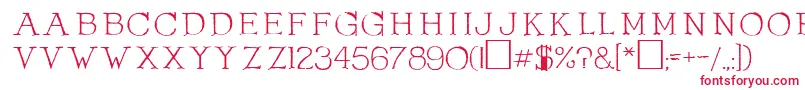 Шрифт OlduvaiRegular – красные шрифты на белом фоне