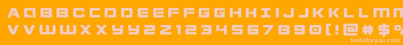 Stardustertitle Font – Pink Fonts on Orange Background