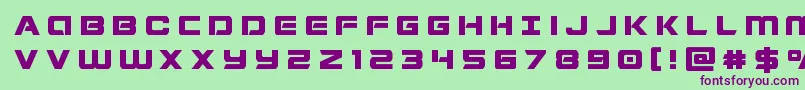 Stardustertitle Font – Purple Fonts on Green Background