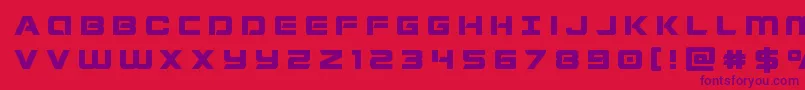 Stardustertitle Font – Purple Fonts on Red Background