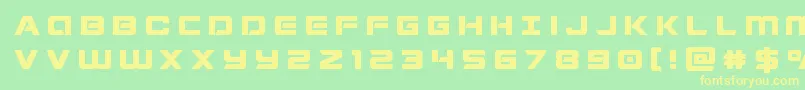 Stardustertitle Font – Yellow Fonts on Green Background