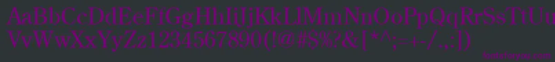 Шрифт CenturyOldStyleLtRegular – фиолетовые шрифты на чёрном фоне