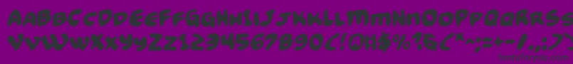 Funny Pages Font – Black Fonts on Purple Background