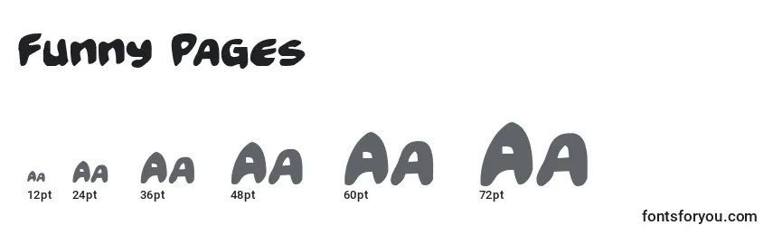Funny Pages Font Sizes