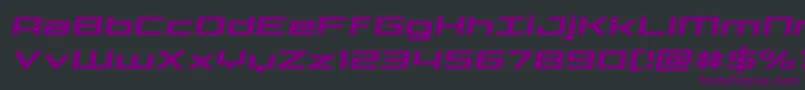 Phoenicialowercasesemital Font – Purple Fonts on Black Background
