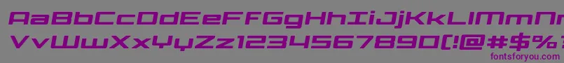 Шрифт Phoenicialowercasesemital – фиолетовые шрифты на сером фоне