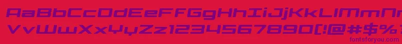 Phoenicialowercasesemital Font – Purple Fonts on Red Background
