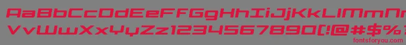 Phoenicialowercasesemital Font – Red Fonts on Gray Background