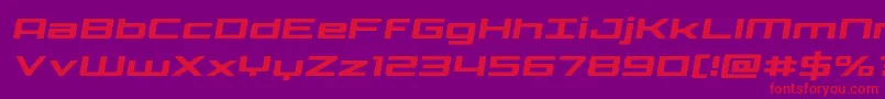 Phoenicialowercasesemital Font – Red Fonts on Purple Background