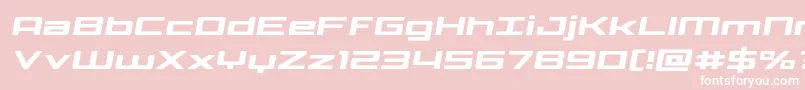 Phoenicialowercasesemital Font – White Fonts on Pink Background