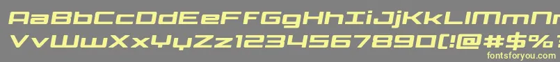 Phoenicialowercasesemital Font – Yellow Fonts on Gray Background