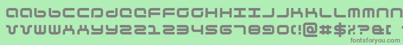 Phutura Font – Gray Fonts on Green Background