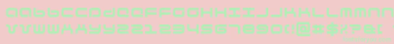 Phutura Font – Green Fonts on Pink Background