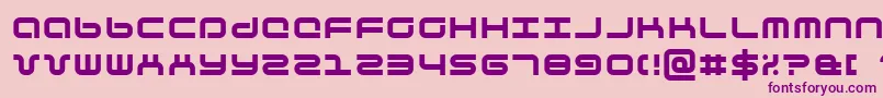 Phutura Font – Purple Fonts on Pink Background