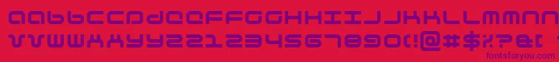 Phutura Font – Purple Fonts on Red Background