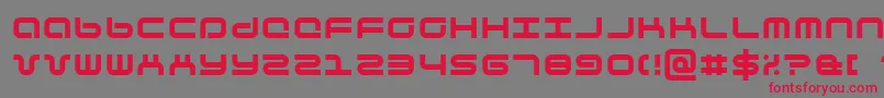 Phutura-Schriftart – Rote Schriften auf grauem Hintergrund