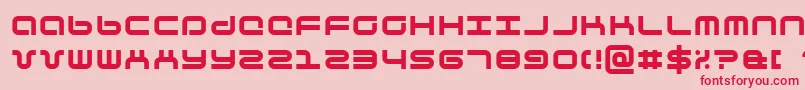 Phutura Font – Red Fonts on Pink Background