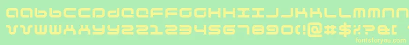 Phutura Font – Yellow Fonts on Green Background