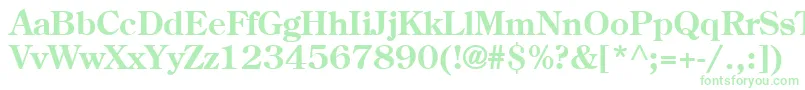 CenturB Font – Green Fonts on White Background