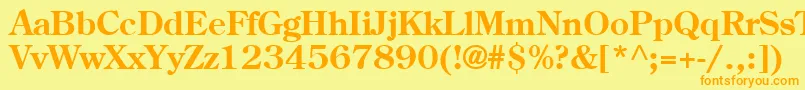 More about CenturB Font CenturB Font – Orange Fonts on Yellow Background