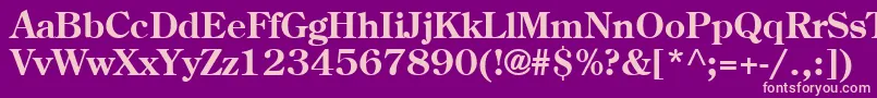 CenturB Font – Pink Fonts on Purple Background