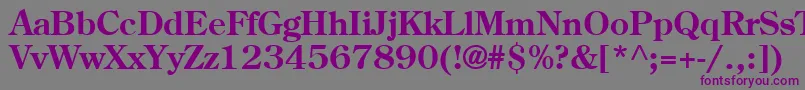 CenturB Font – Purple Fonts on Gray Background