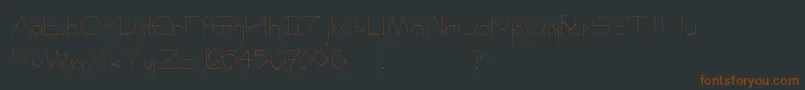 UmbraLight Font – Brown Fonts on Black Background