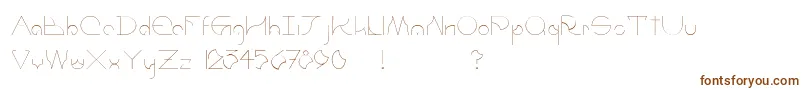 UmbraLight Font – Brown Fonts on White Background