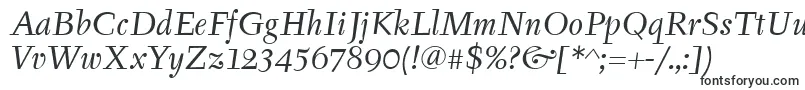 TyfaItcBookItalic-fontti – Akriibiset fontit