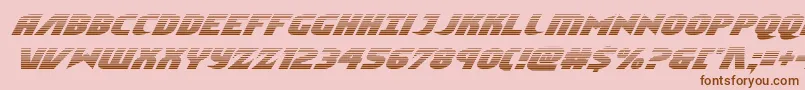 Ninjagardengradital Font – Brown Fonts on Pink Background