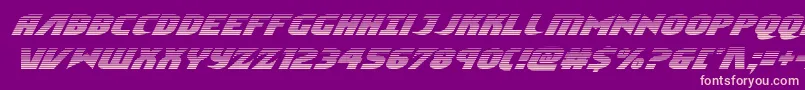 Ninjagardengradital Font – Pink Fonts on Purple Background