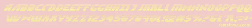Ninjagardengradital Font – Yellow Fonts on Pink Background