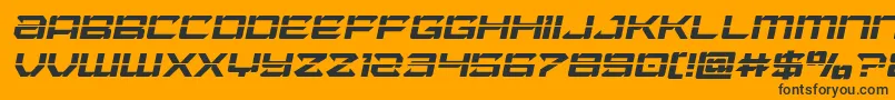 Laserwolflaserital Font – Black Fonts on Orange Background