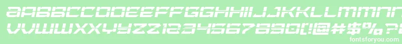 Laserwolflaserital Font – White Fonts on Green Background