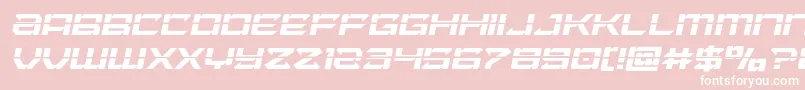 Laserwolflaserital Font – White Fonts on Pink Background