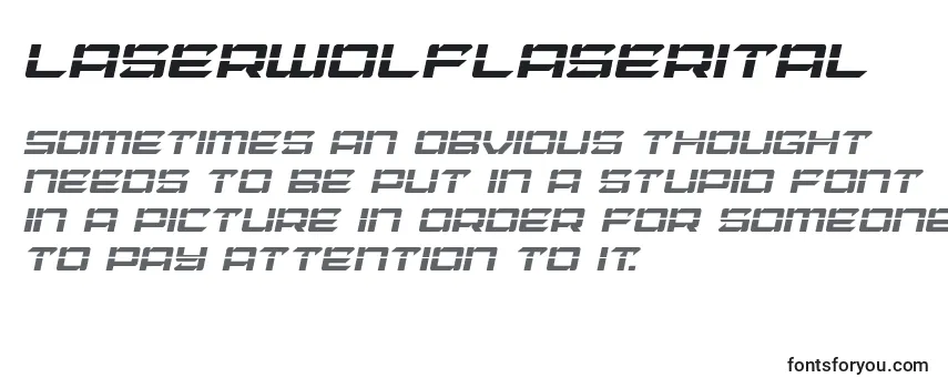 Schriftart Laserwolflaserital