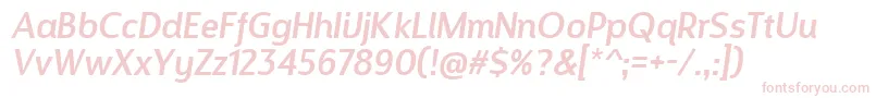 DesignosaurItalic Font – Pink Fonts on White Background