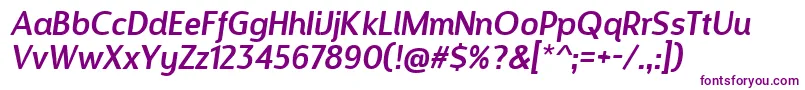 DesignosaurItalic Font – Purple Fonts on White Background