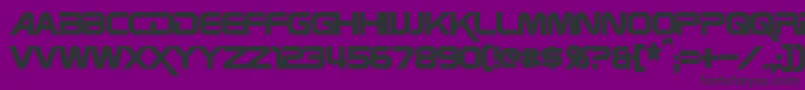 ZebulonCondensedBold Font – Black Fonts on Purple Background