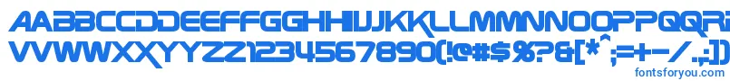 ZebulonCondensedBold-fontti – siniset fontit