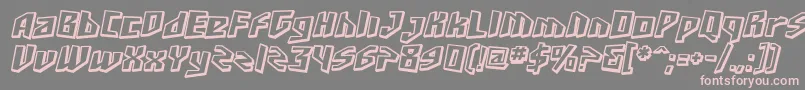 Sfjunkcultureshaded ffy Font – Pink Fonts on Gray Background