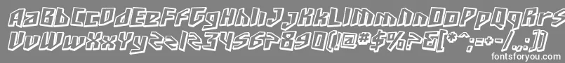 Sfjunkcultureshaded ffy Font – White Fonts on Gray Background