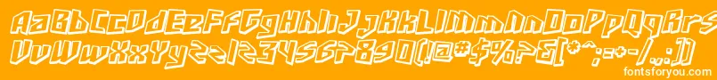 Sfjunkcultureshaded ffy Font – White Fonts on Orange Background