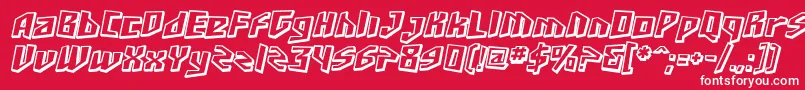 Sfjunkcultureshaded ffy Font – White Fonts on Red Background