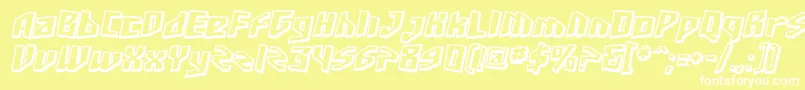 Sfjunkcultureshaded ffy Font – White Fonts on Yellow Background