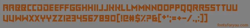 Police ChasingRabbits – polices brunes sur fond gris