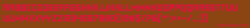 ChasingRabbits Font – Red Fonts on Brown Background